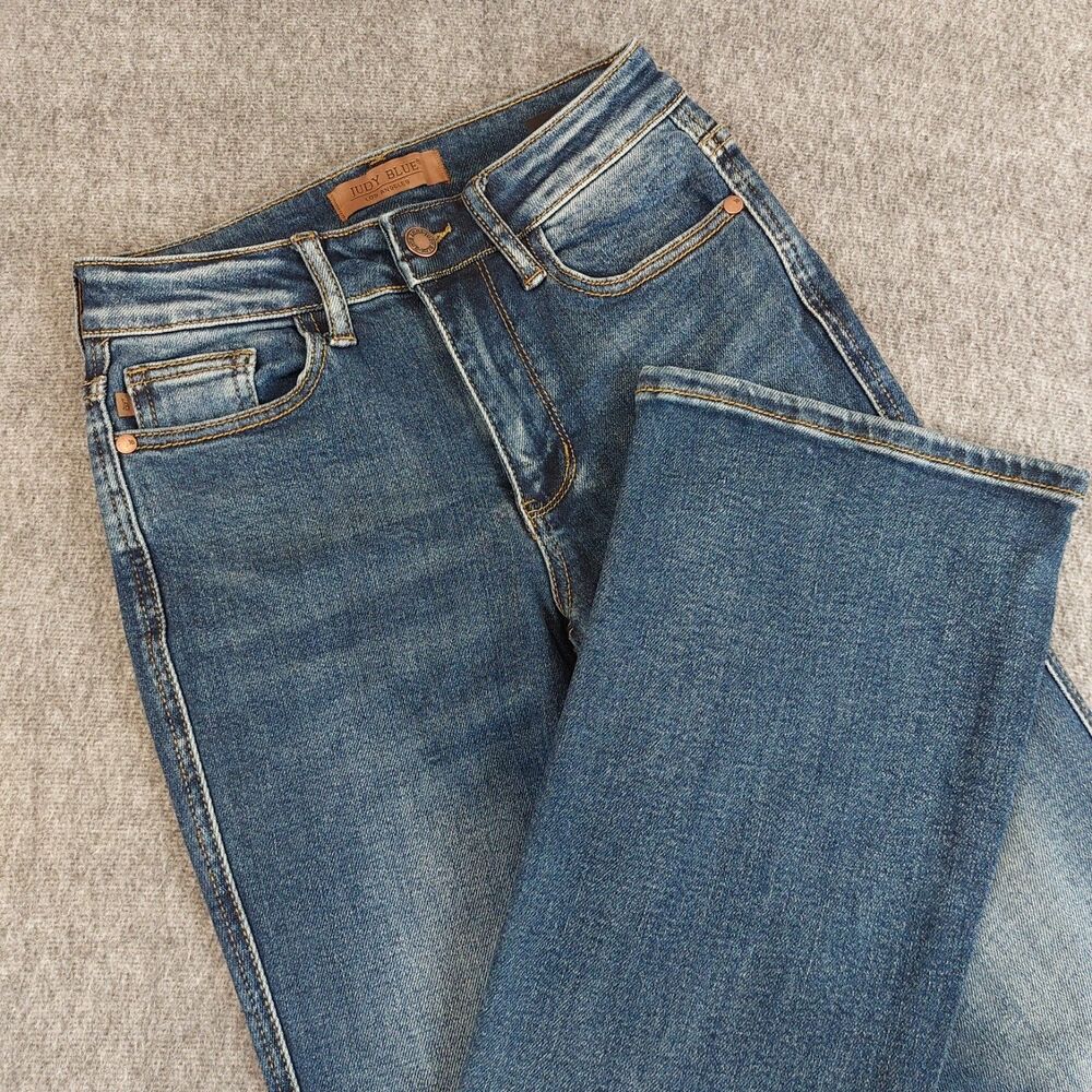 Judy Blue Mid-Rise Vintage Wash Rugged Bootcut Jeans Size 0/24 (Fit 25x32)